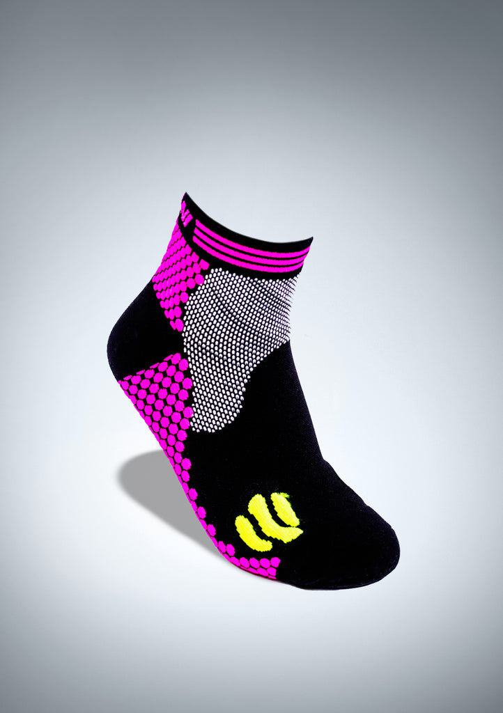 YoU Compression® Pink & Grey Marl Ankle Socks 20-30 mmHg – YoU